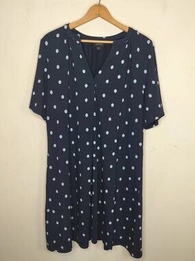 J Jill Wearever Collection Dress Large Petite Womens Floral Stretchy Shot Sleeve